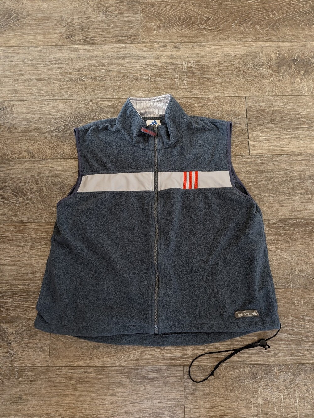 90s Adidas Zip-up Fleece Vest (Men's Small)